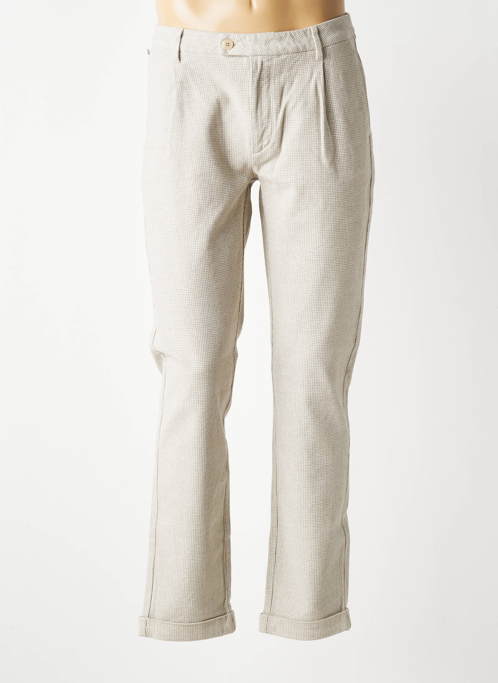 Pantalon chino elasticitate mărime normală bej BARMAS bărbat