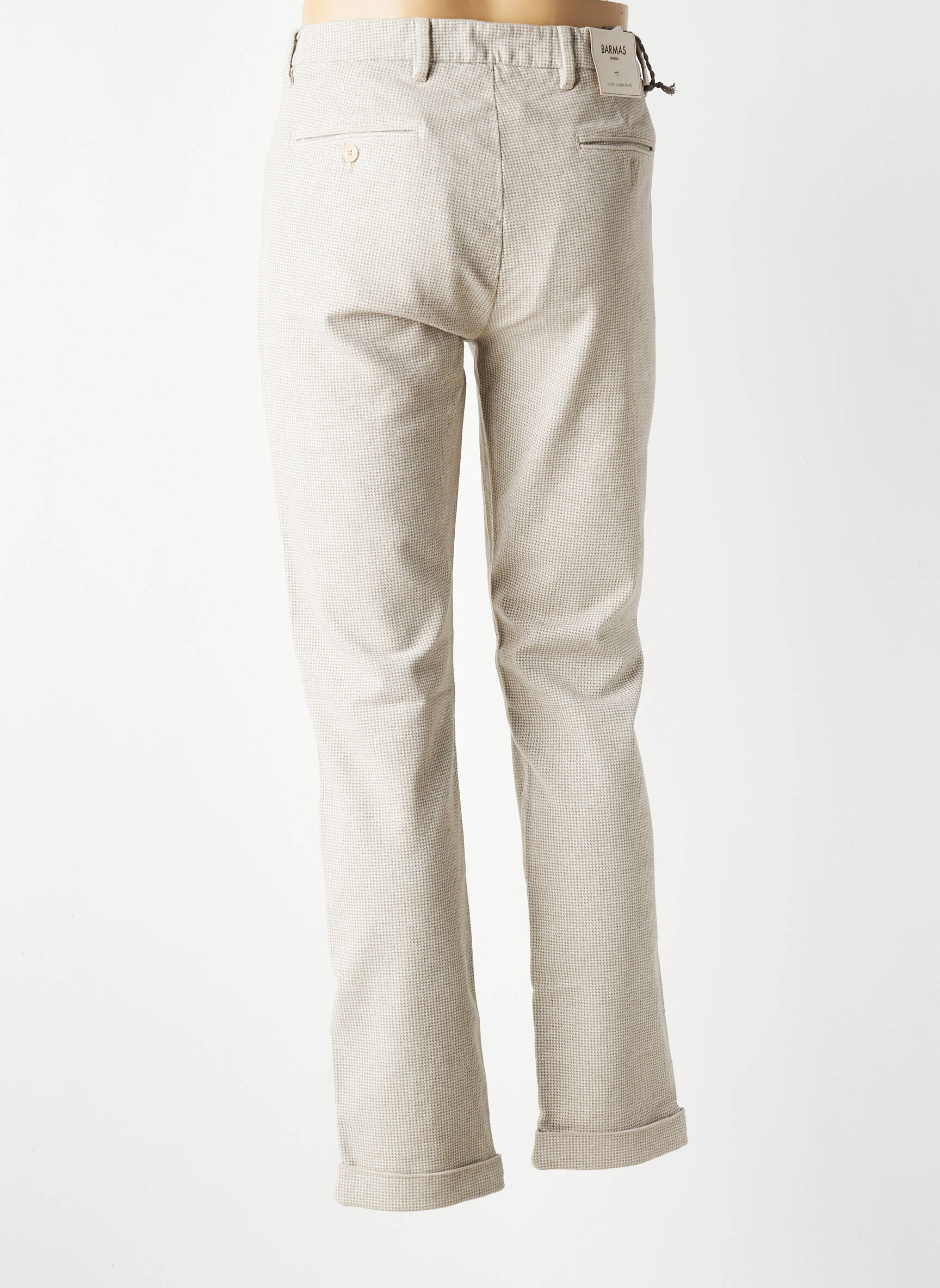 Pantalon chino elasticitate mărime normală bej BARMAS bărbat