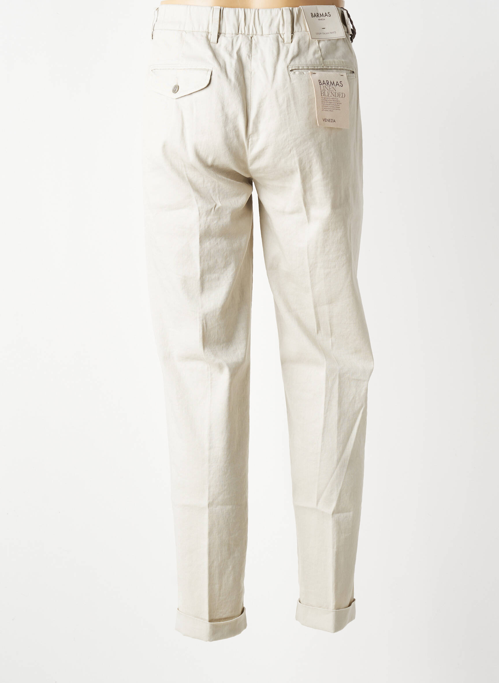 Pantalon chino buzunare mărime normală verde BARMAS bărbat