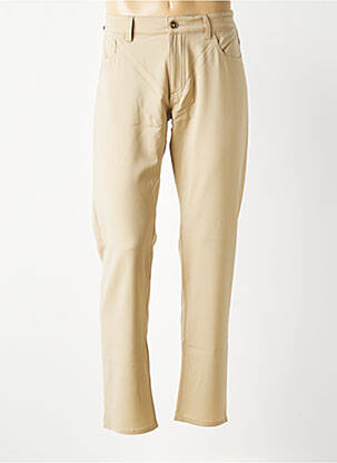 Pantalon drept croială dreaptă bej BARMAS bărbat