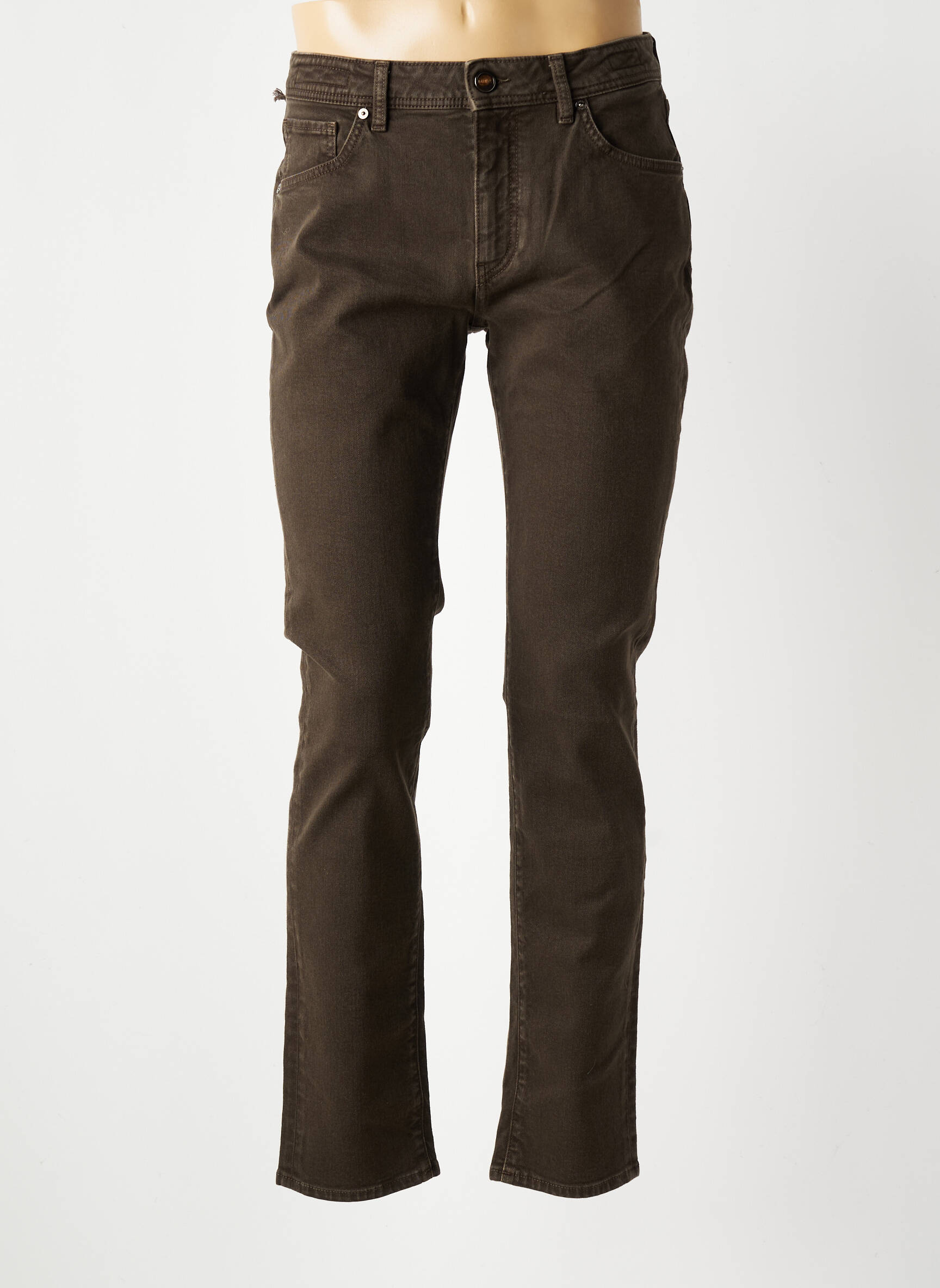Pantalon drept croială dreaptă maro BARMAS bărbat