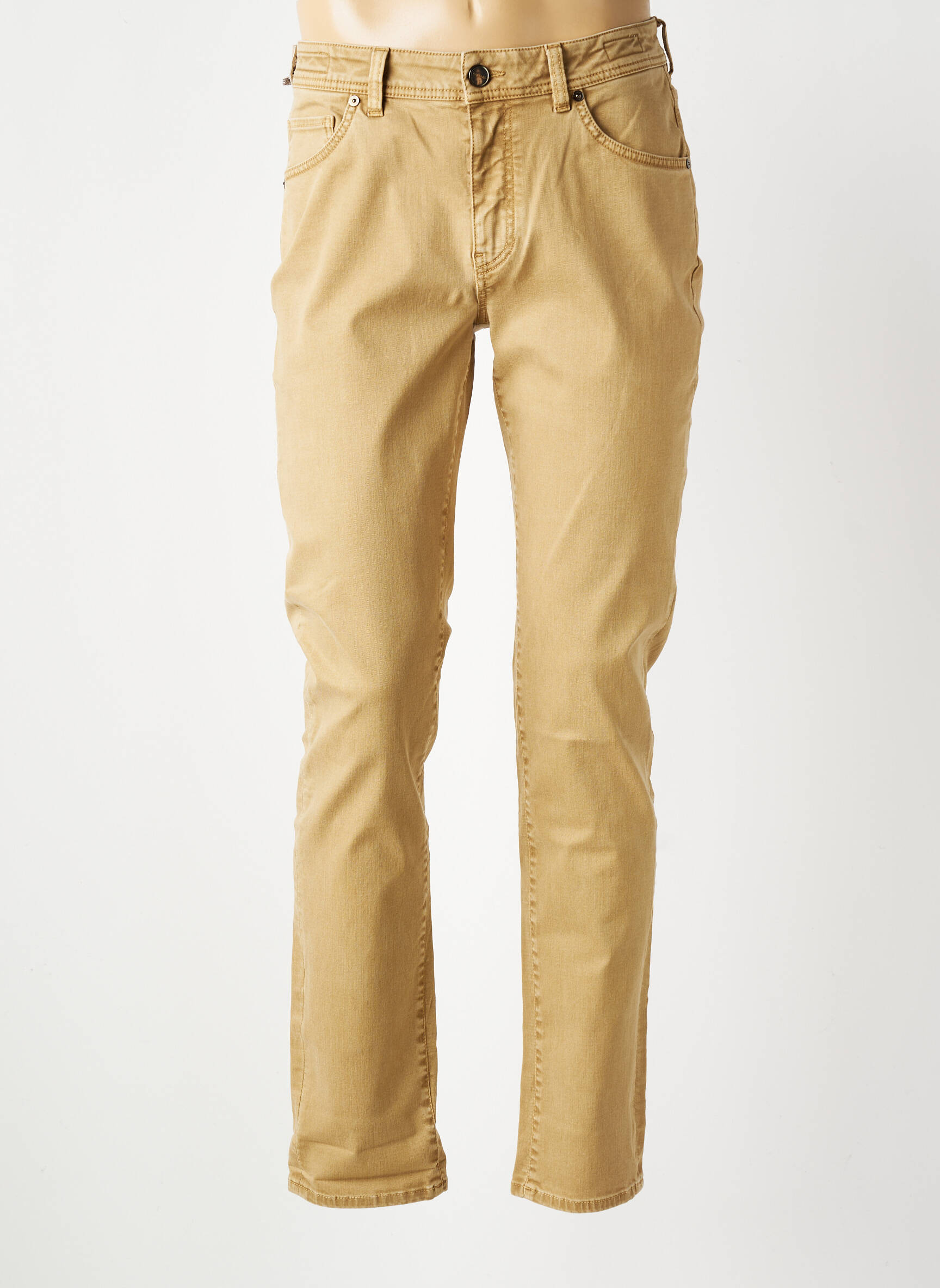 Pantalon drept croială dreaptă bej BARMAS bărbat