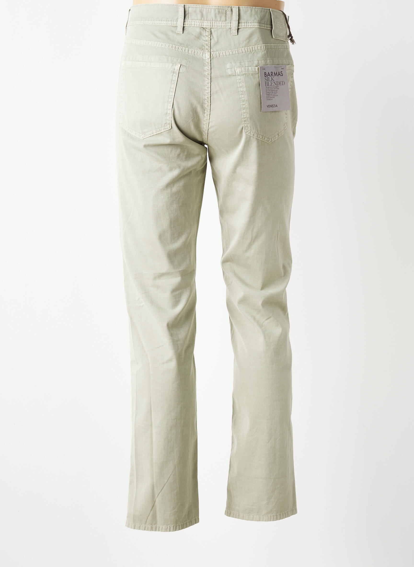 Pantalon drept buzunare verde BARMAS bărbat