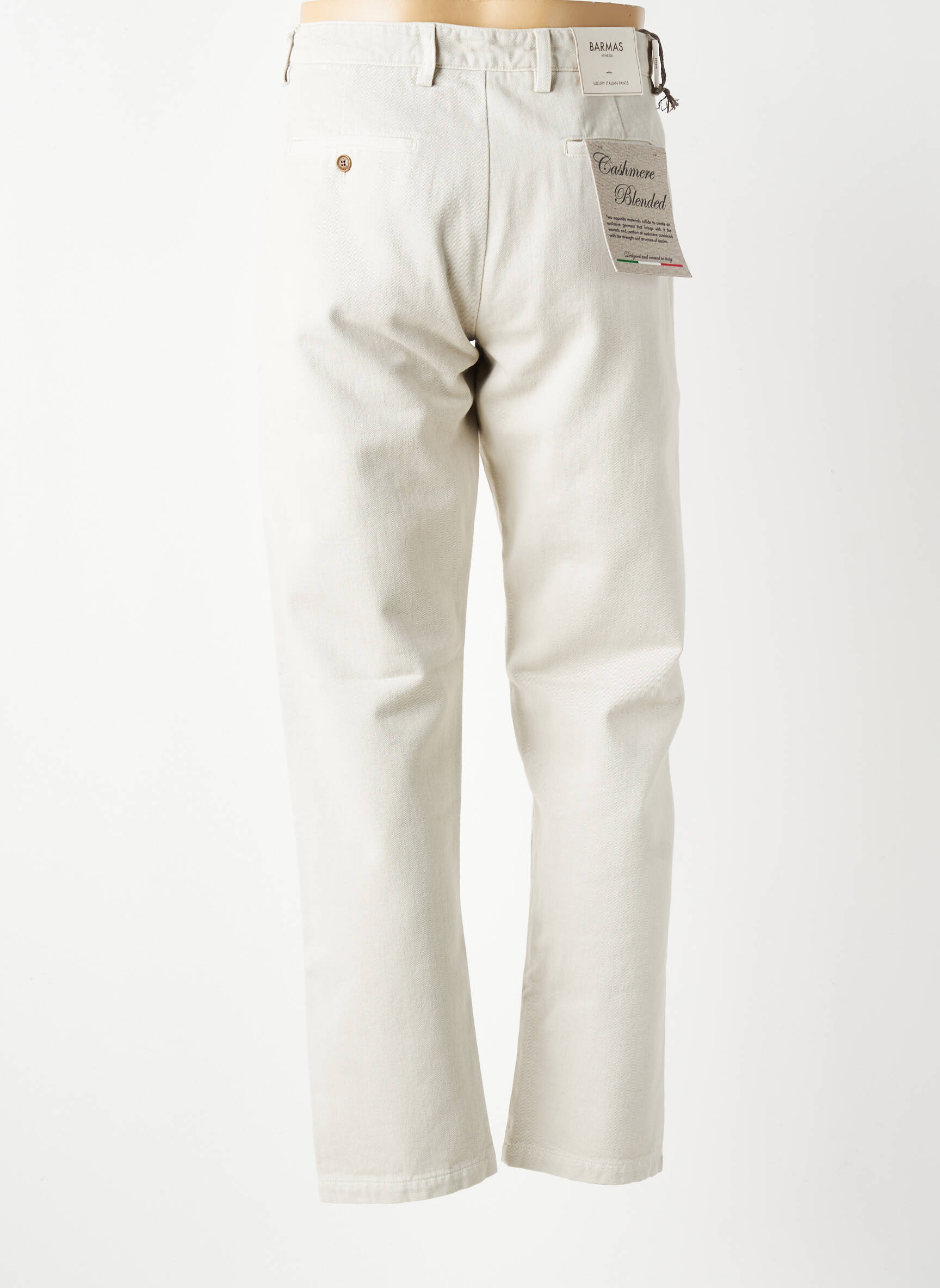 Pantalon drept buzunare bej BARMAS bărbat