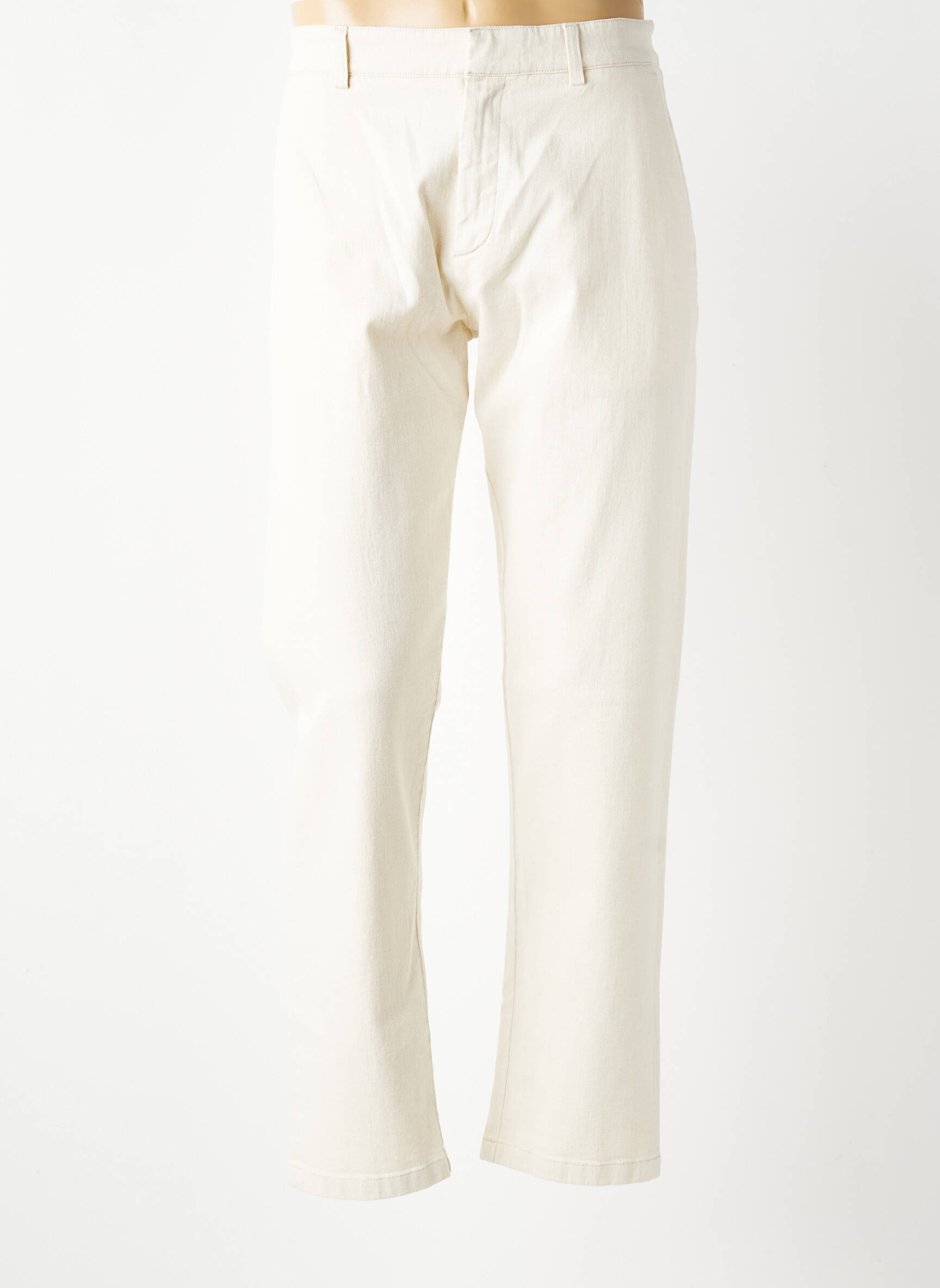Pantalon slim închidere cu fermoar sub clapetă cu nasturi bej BARMAS bărbat