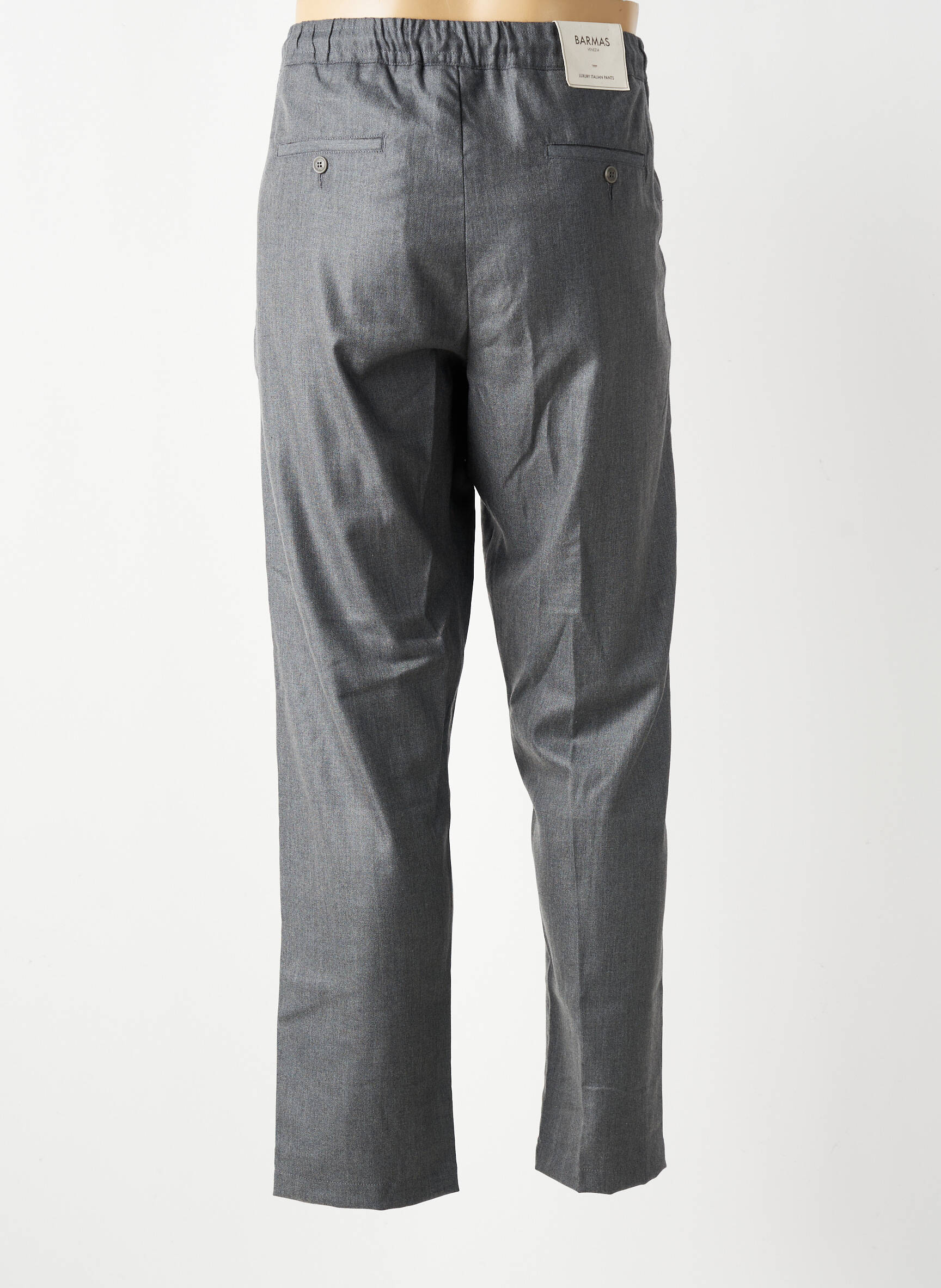 Pantalon drept croială dreaptă gri BARMAS bărbat
