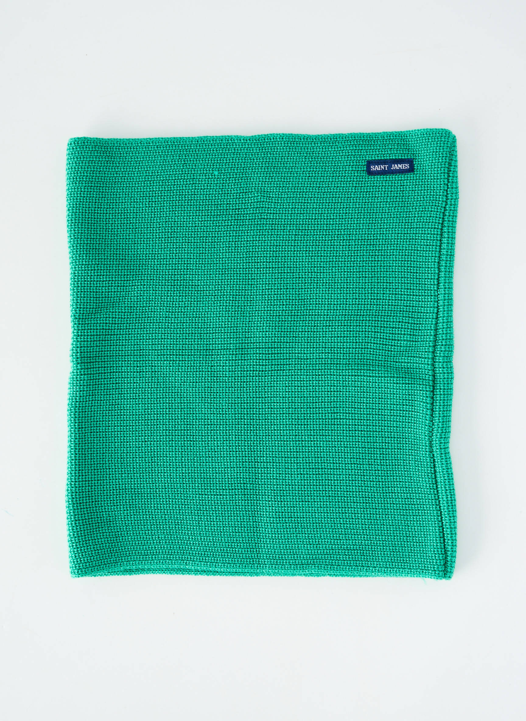 Guler / eșarfă de gât țesătură opacă verde SAINT JAMES bărbat