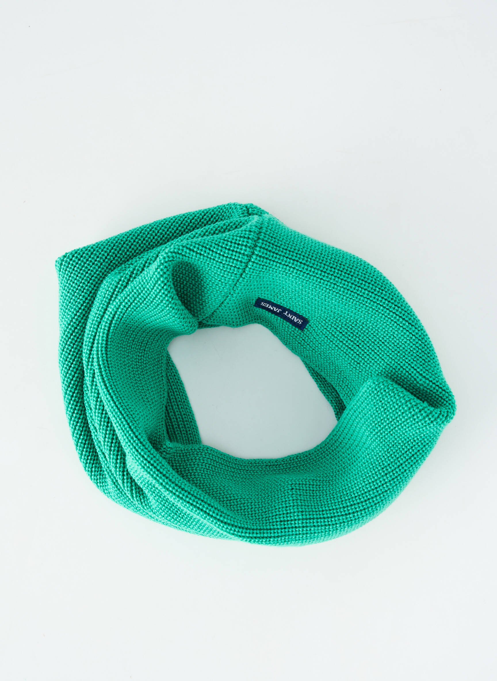 Guler / eșarfă de gât țesătură opacă verde SAINT JAMES bărbat
