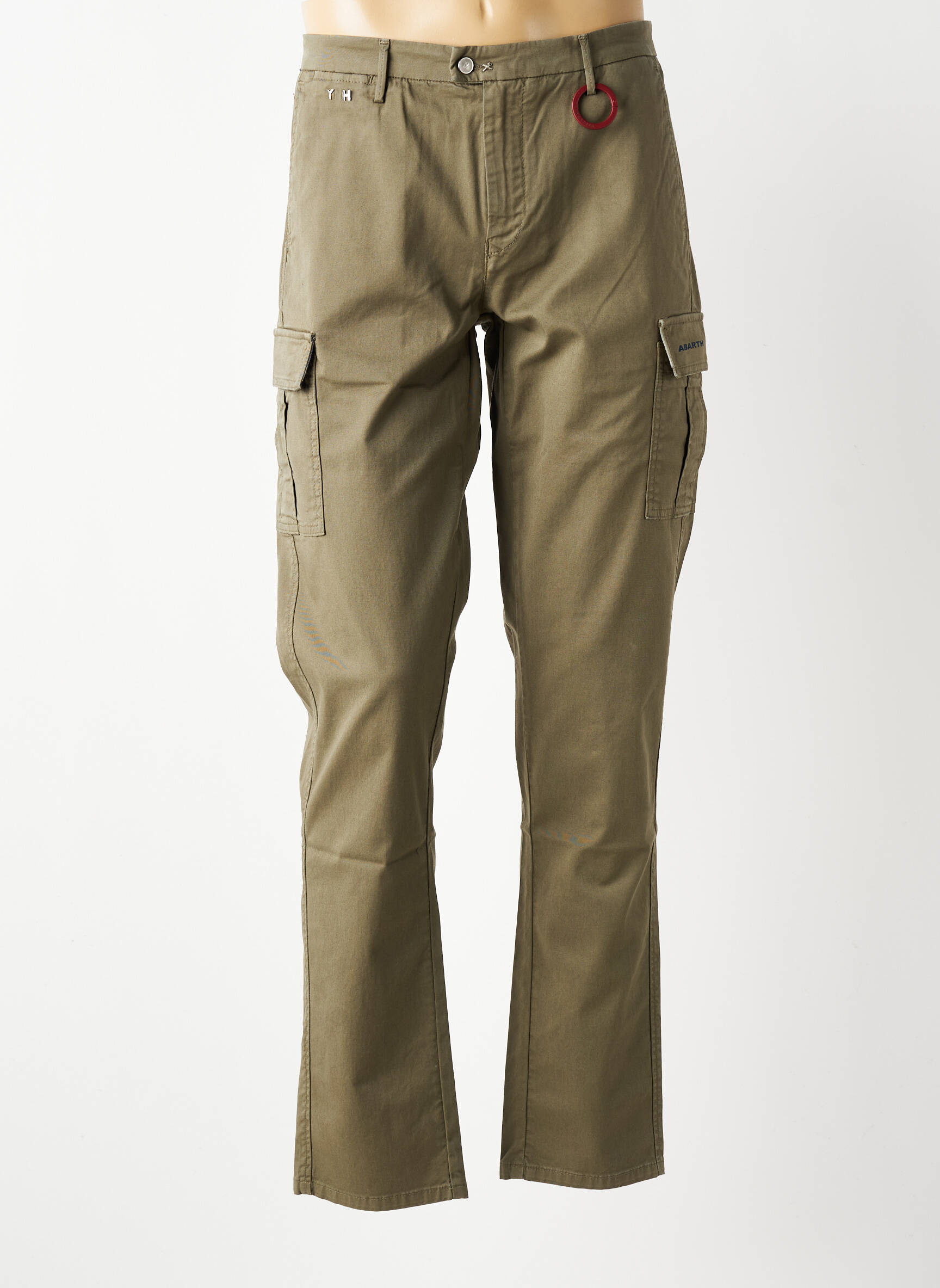 Pantalon cargo subțire mărime normală verde TRAMAROSSA bărbat