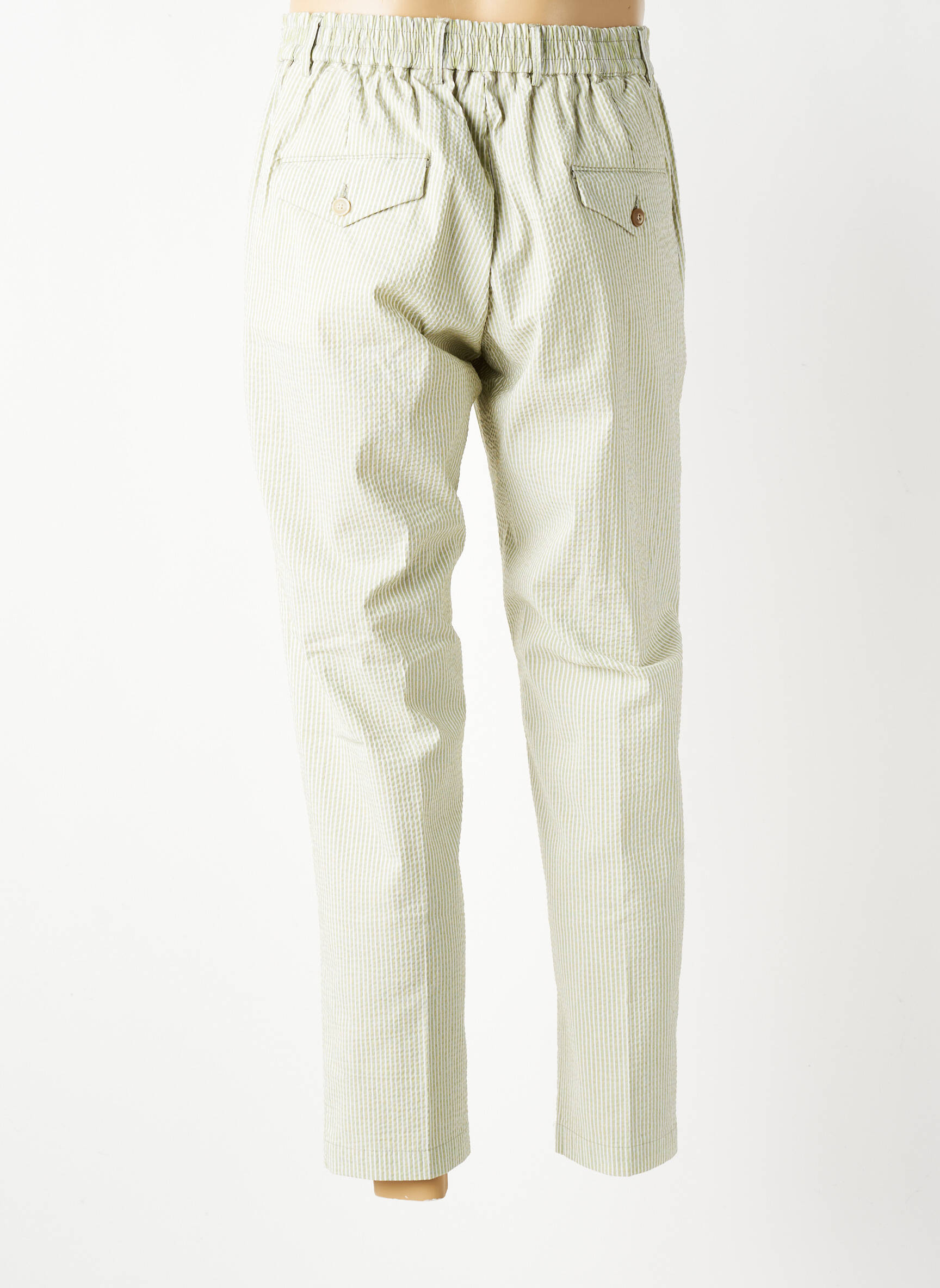Pantalon chino buzunare mărime normală verde BOB bărbat