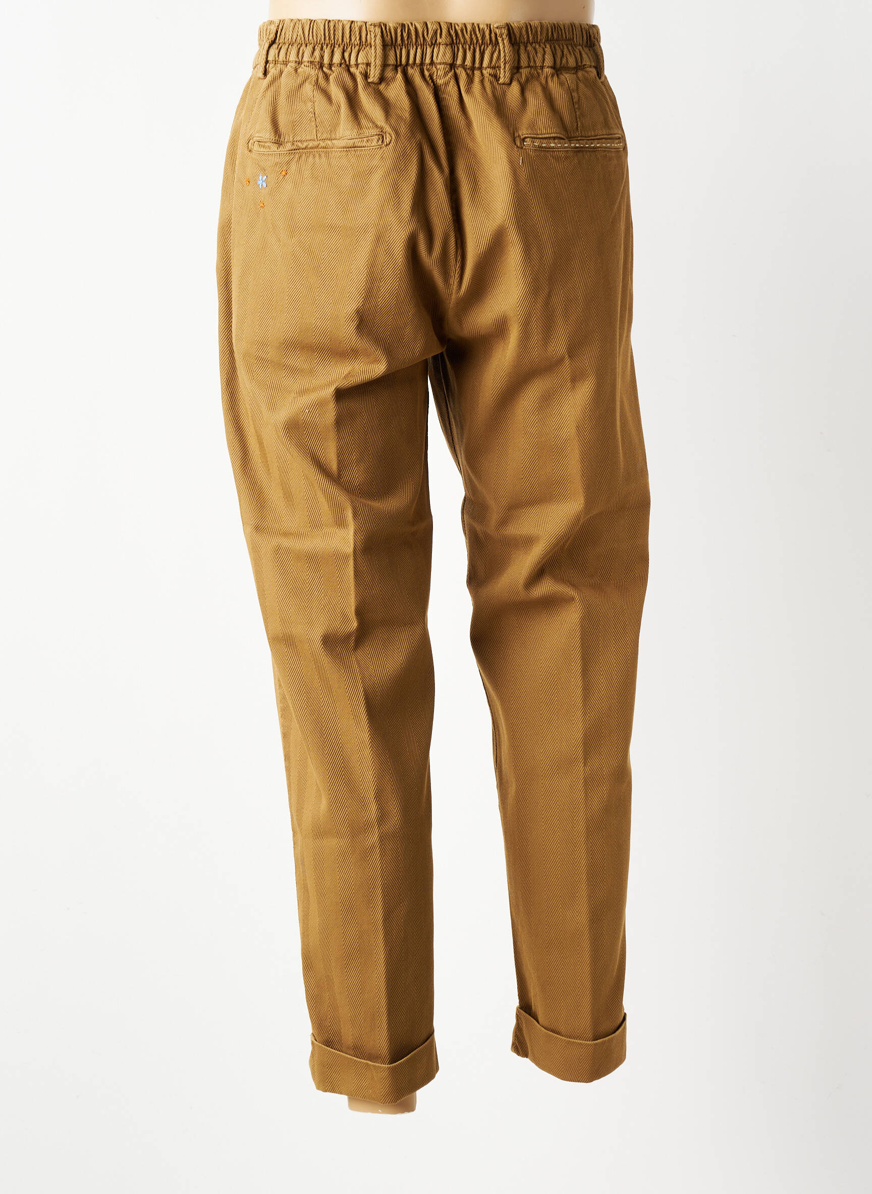 Pantalon chino buzunare mărime normală maro BOB bărbat