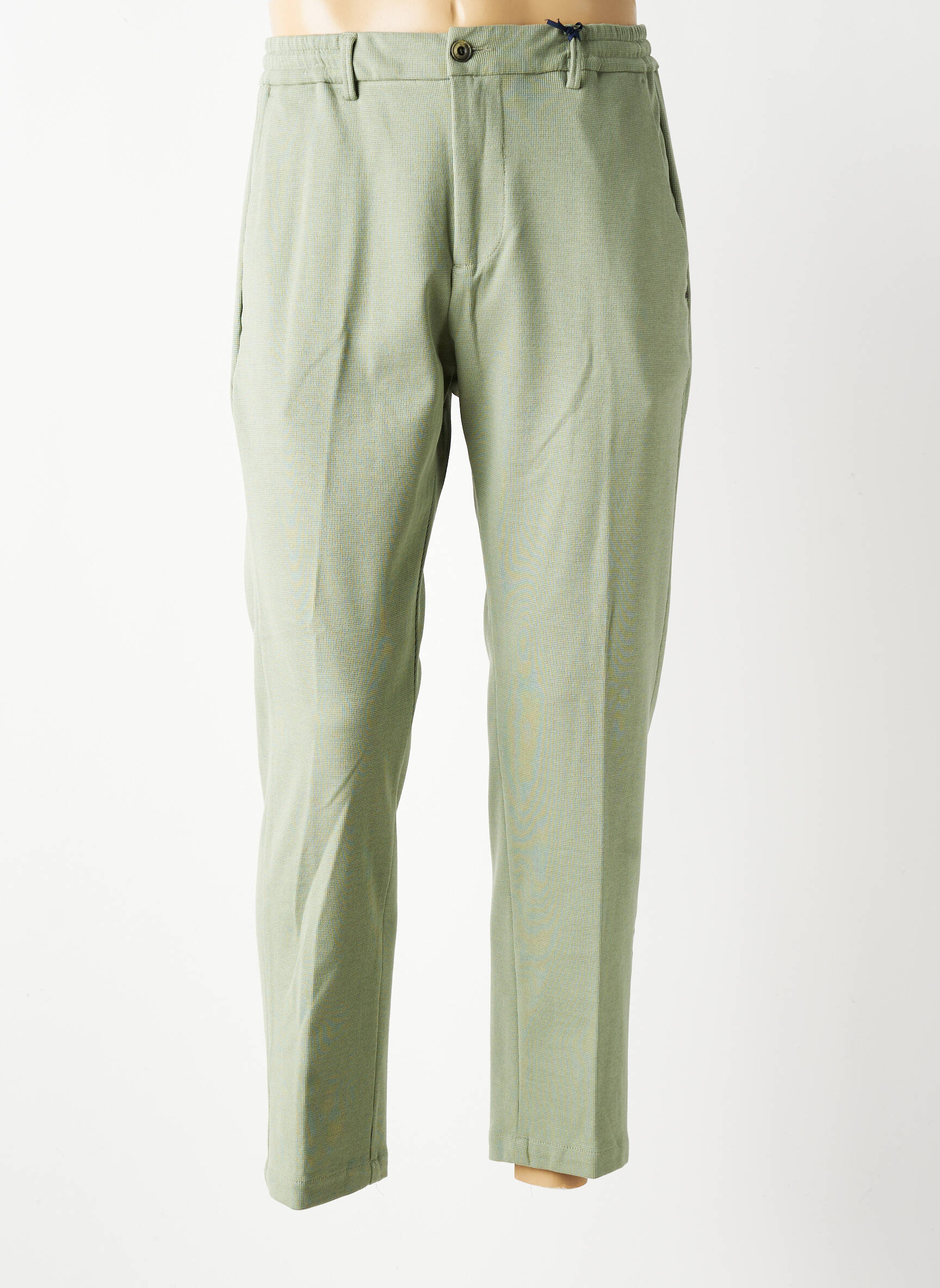 Pantalon chino elasticitate mărime normală verde BOB bărbat