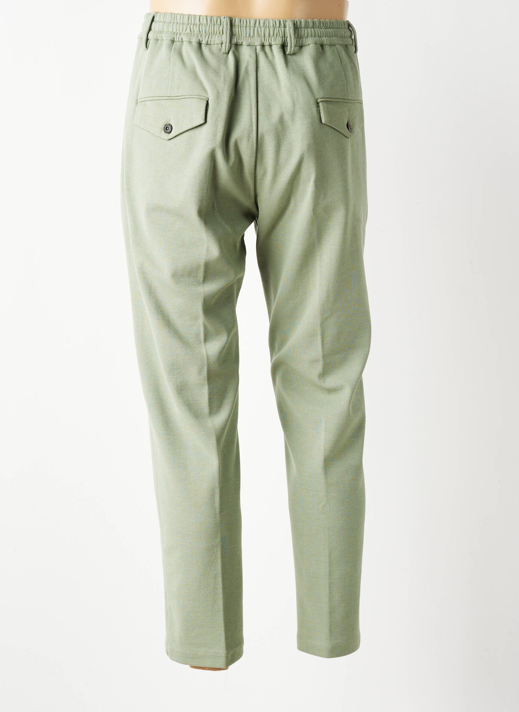 Pantalon chino elasticitate mărime normală verde BOB bărbat