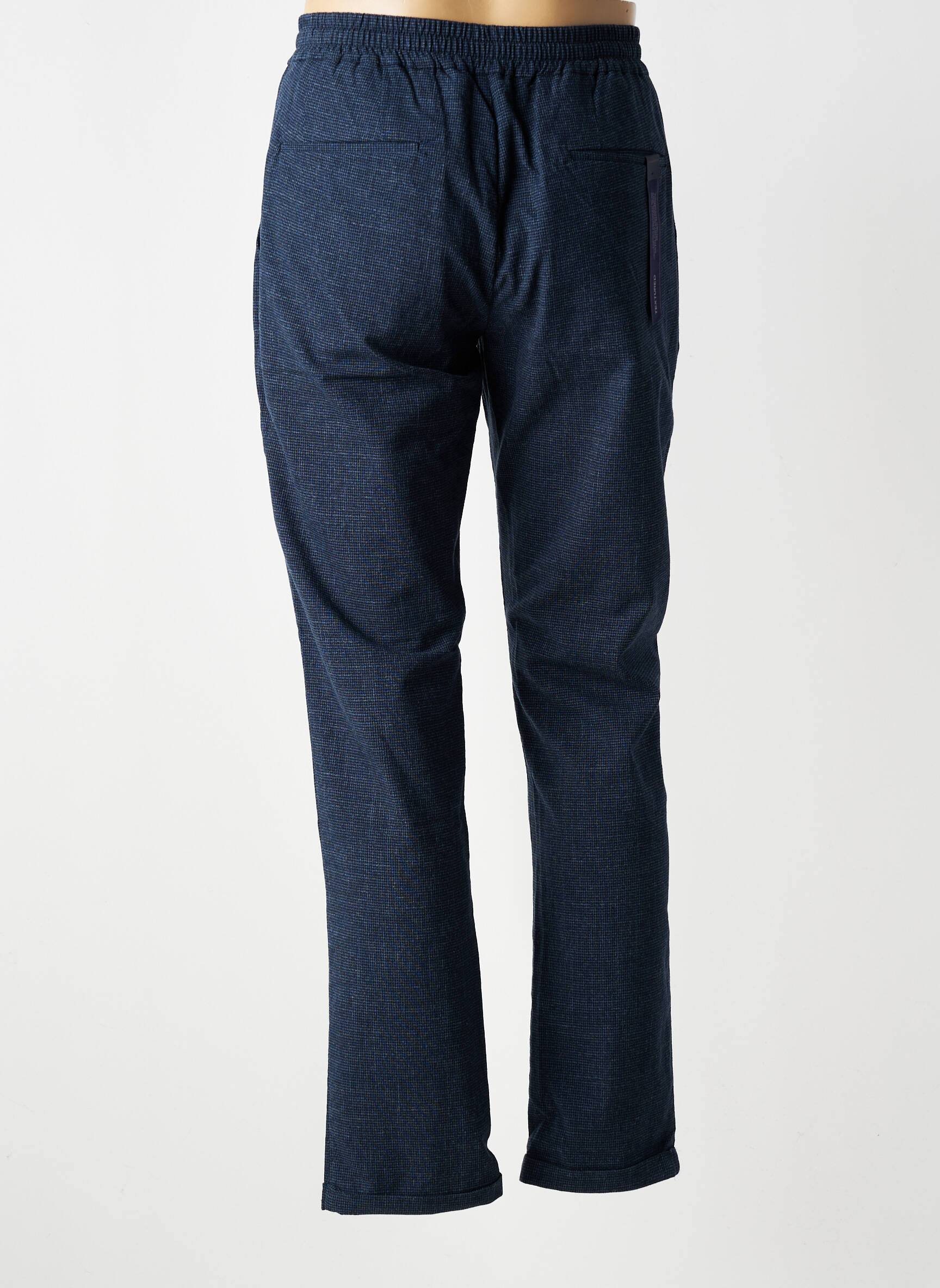 Pantalon chino țesătură melanj mărime normală albastru TRAMAROSSA bărbat