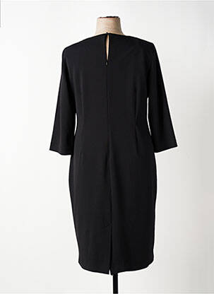 Rochie midi mâneci 3/4 mâneci 3/4 negru ELENA MIRO femeie
