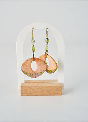 Cercei ornament cu mărgele verde NATURE BIJOUX femeie