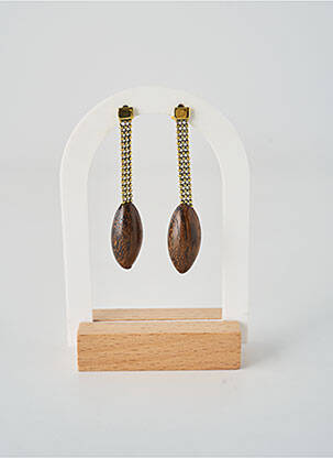 Cercei închidere cu buclă(e) maro NATURE BIJOUX femeie