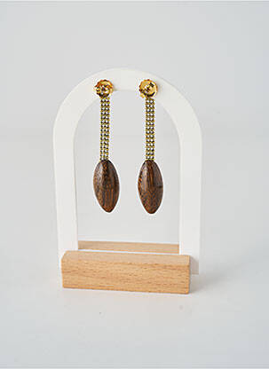 Cercei închidere cu buclă(e) maro NATURE BIJOUX femeie