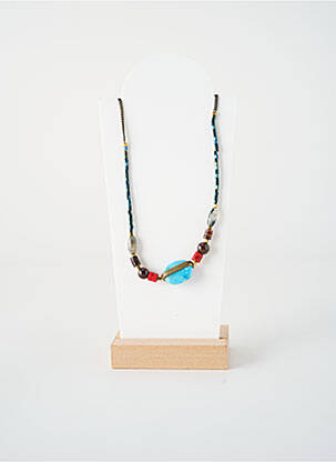 Colier ornament cu mărgele negru NATURE BIJOUX femeie