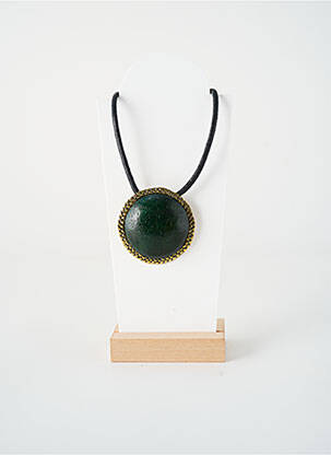 Colier ornament charmă / pandantiv verde NATURE BIJOUX femeie