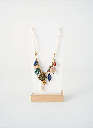Colier ornament cu mărgele alb NATURE BIJOUX femeie