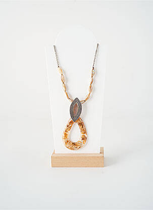 Colier ornament cu mărgele maro NATURE BIJOUX femeie
