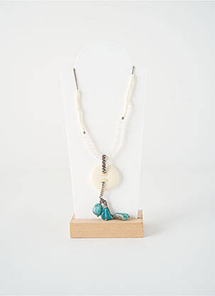 Colier ornament cu mărgele alb NATURE BIJOUX femeie