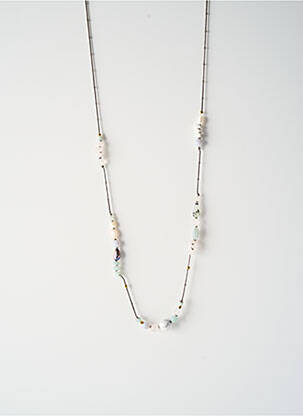 Colier ornament cu mărgele argintiu NATURE BIJOUX femeie