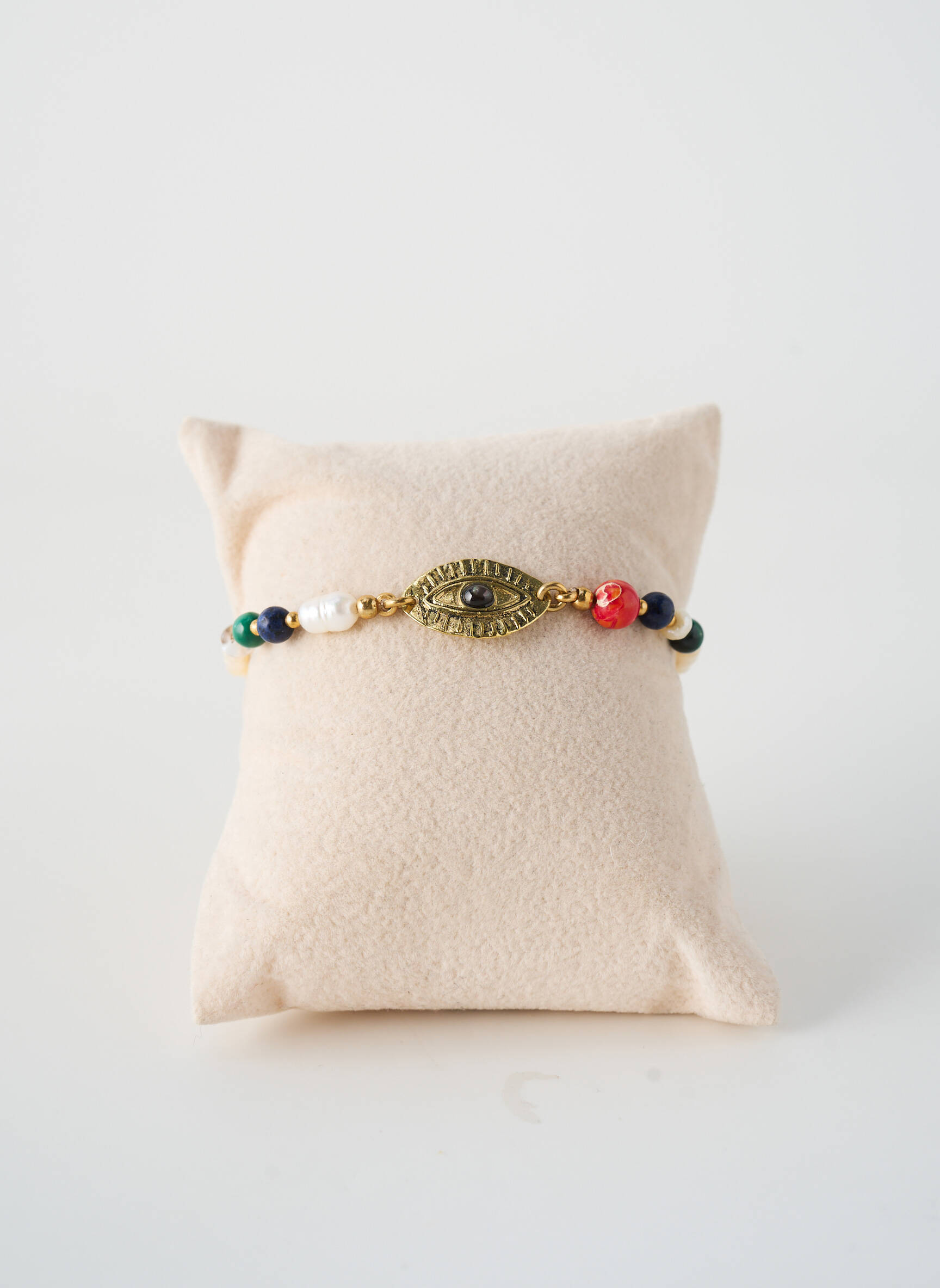 Brățară închidere cu închizătoare carabină alb NATURE BIJOUX femeie