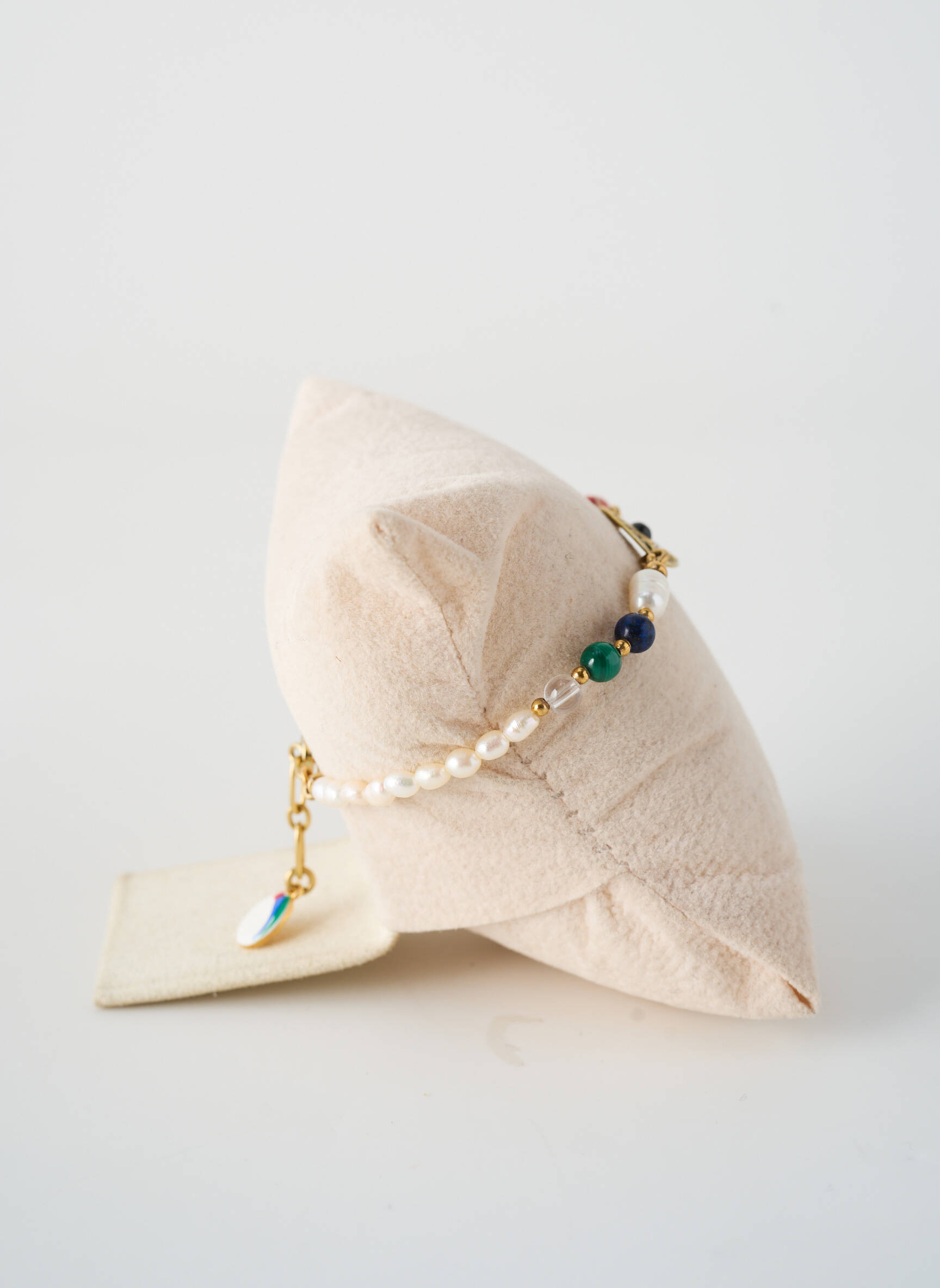 Brățară închidere cu închizătoare carabină alb NATURE BIJOUX femeie
