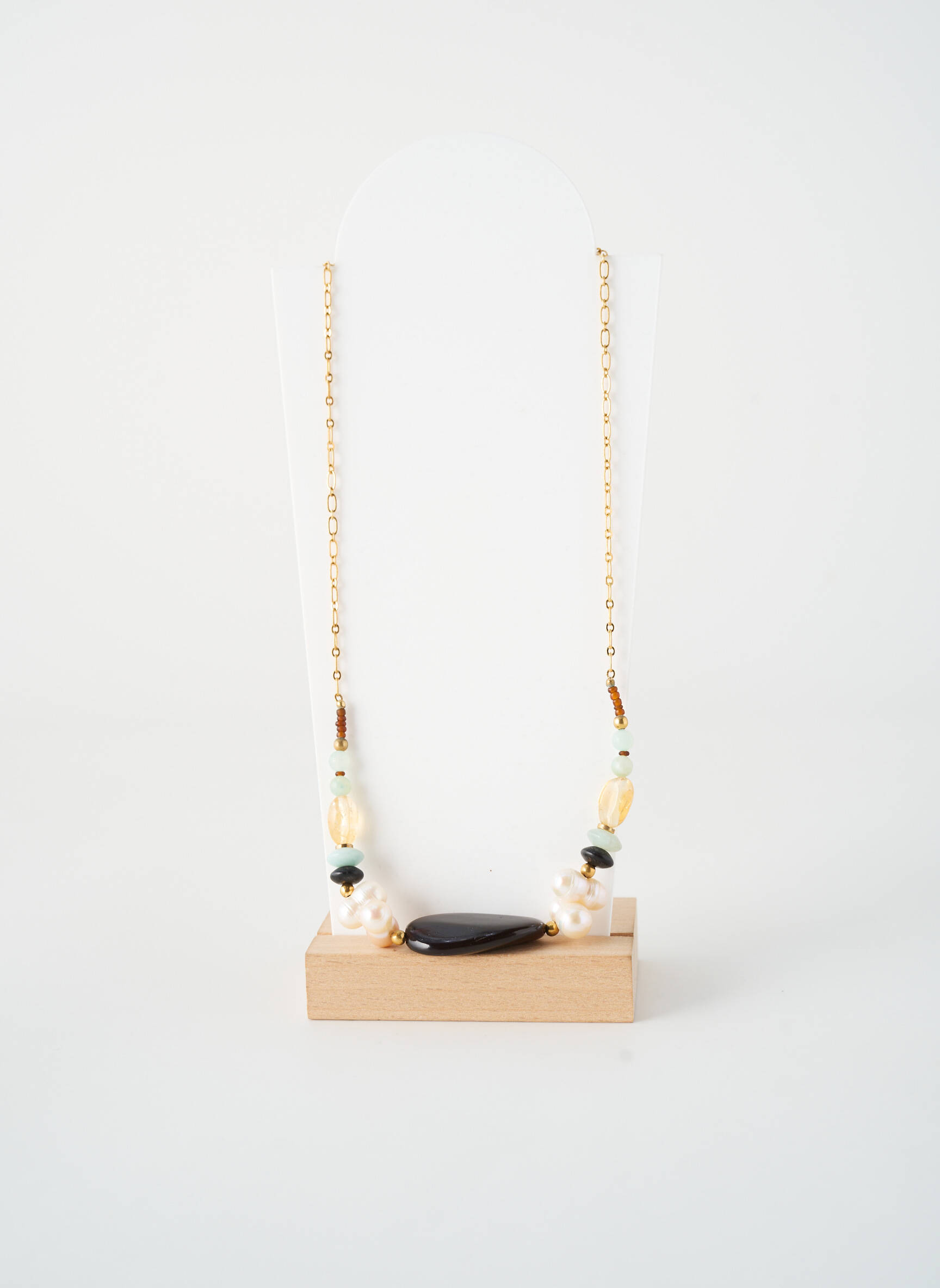 Colier ornament cu mărgele maro NATURE BIJOUX femeie