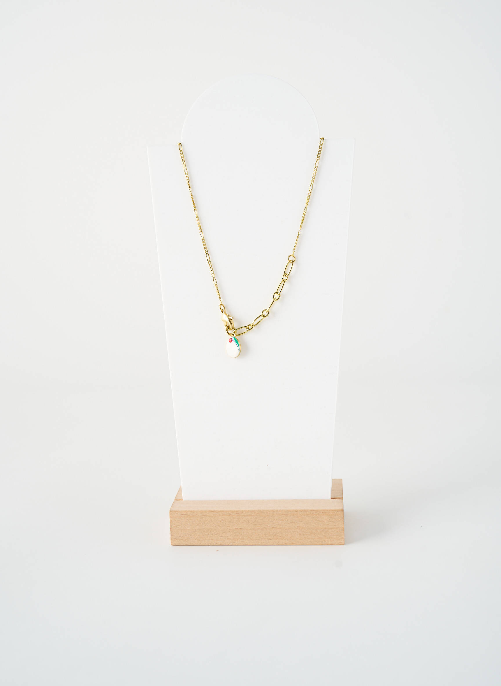 Colier ornament cu mărgele alb NATURE BIJOUX femeie