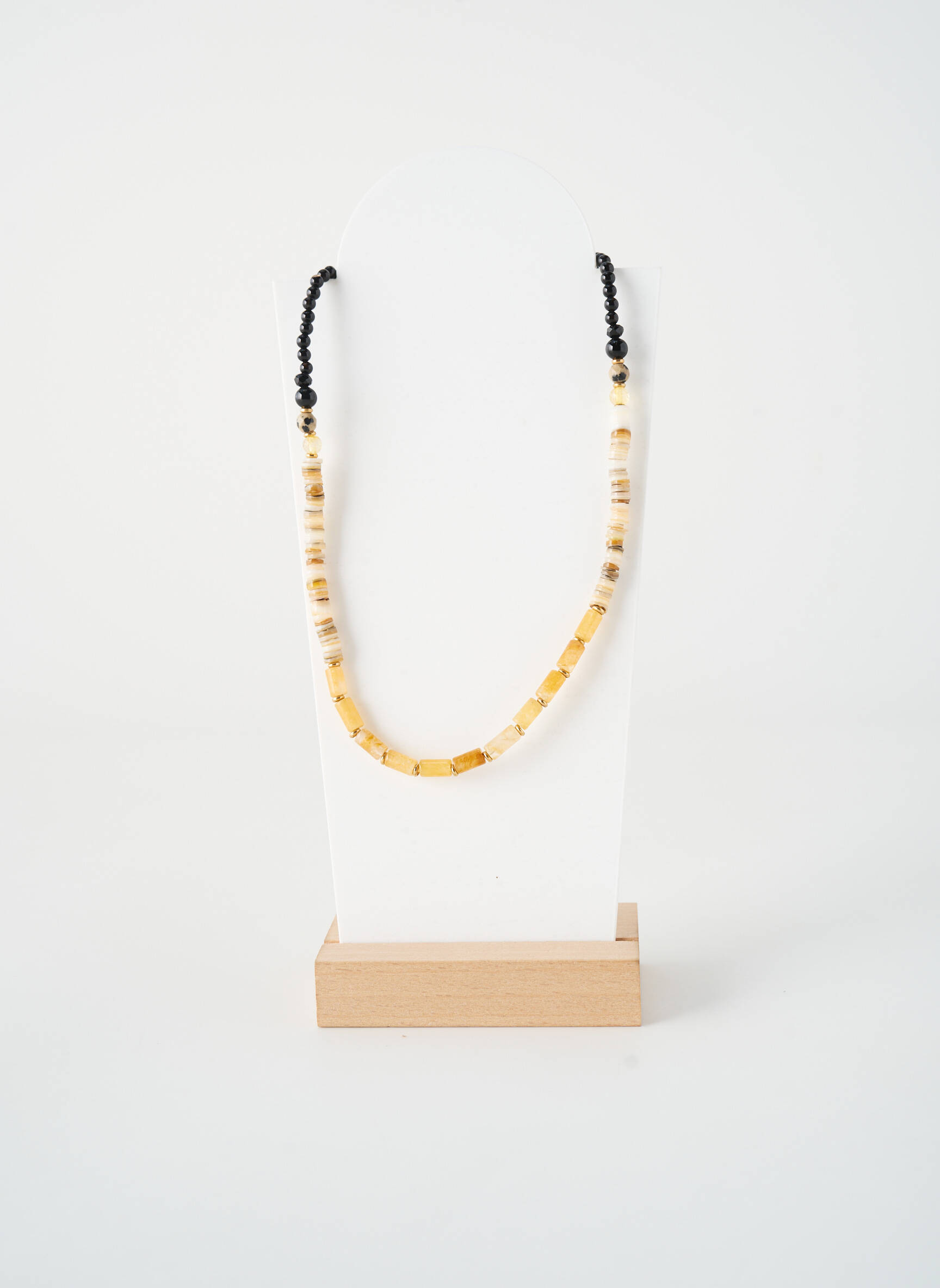 Colier ornament cu mărgele bej NATURE BIJOUX femeie