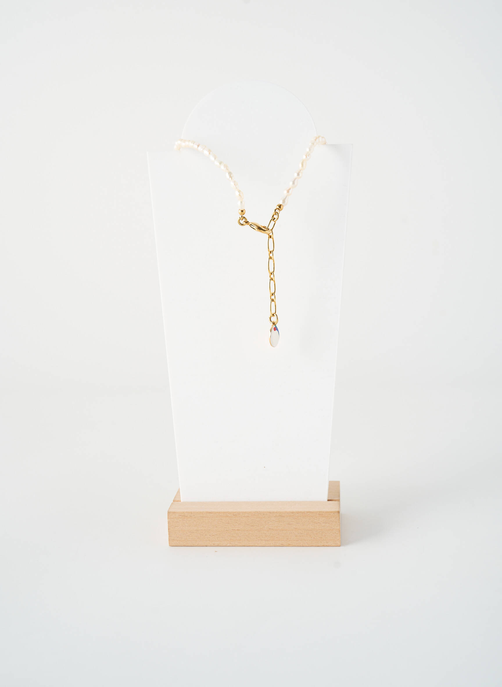 Colier ornament cu mărgele alb NATURE BIJOUX femeie