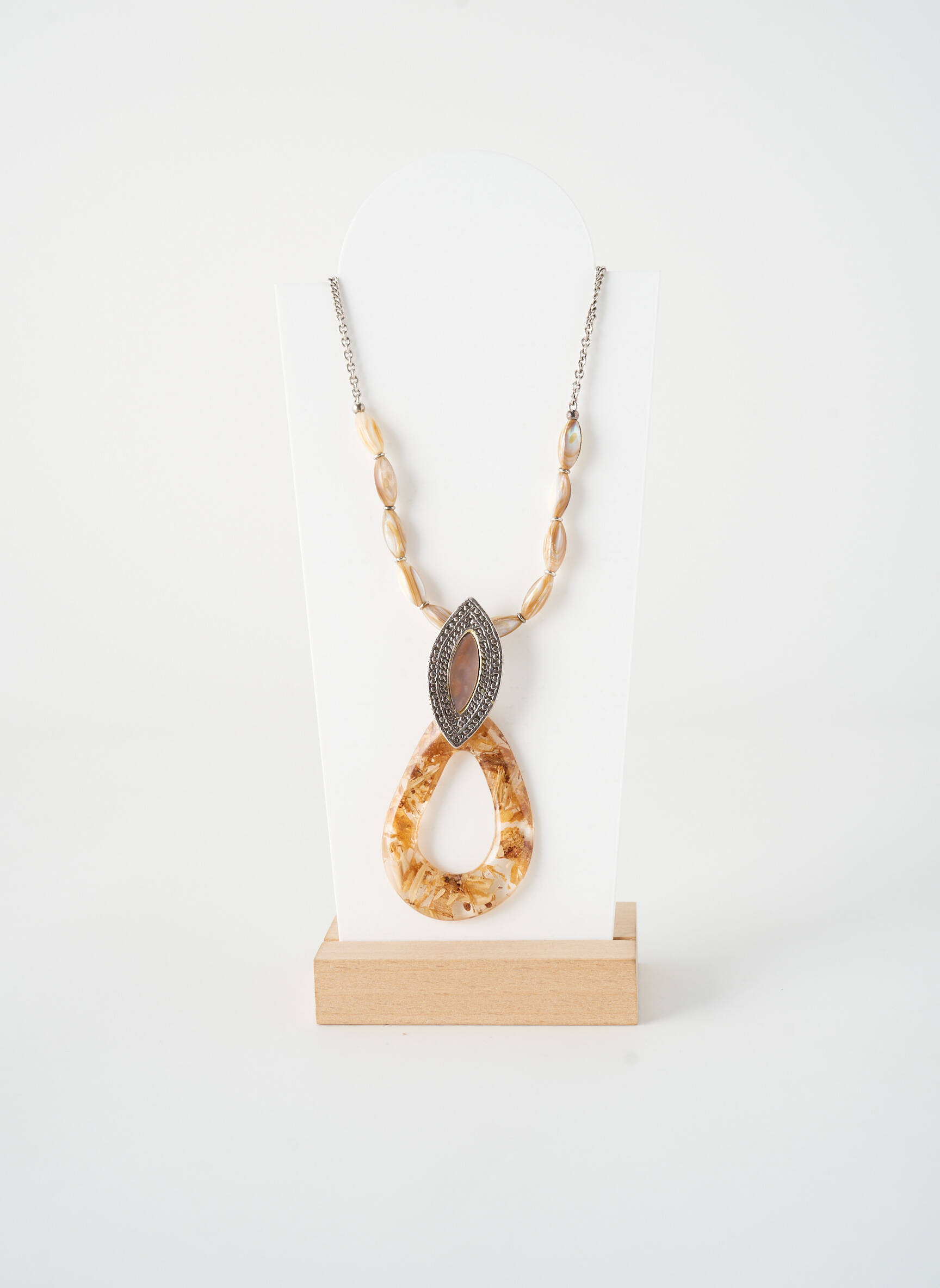 Colier ornament cu mărgele maro NATURE BIJOUX femeie