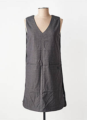 Rochie scurtă fără mâneci fără mâneci gri LE TEMPS DES CERISES femeie