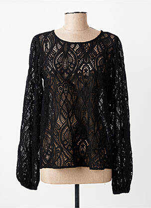 Top guler rotund mâneci lungi negru SOYACONCEPT femeie