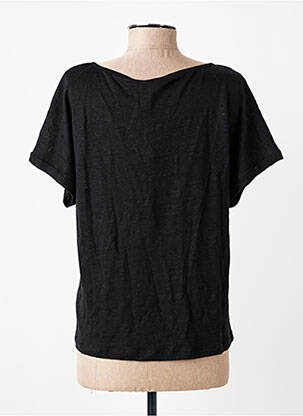 Tricou croială dreaptă mâneci scurte negru LES TROPEZIENNES PAR M.BELARBI femeie