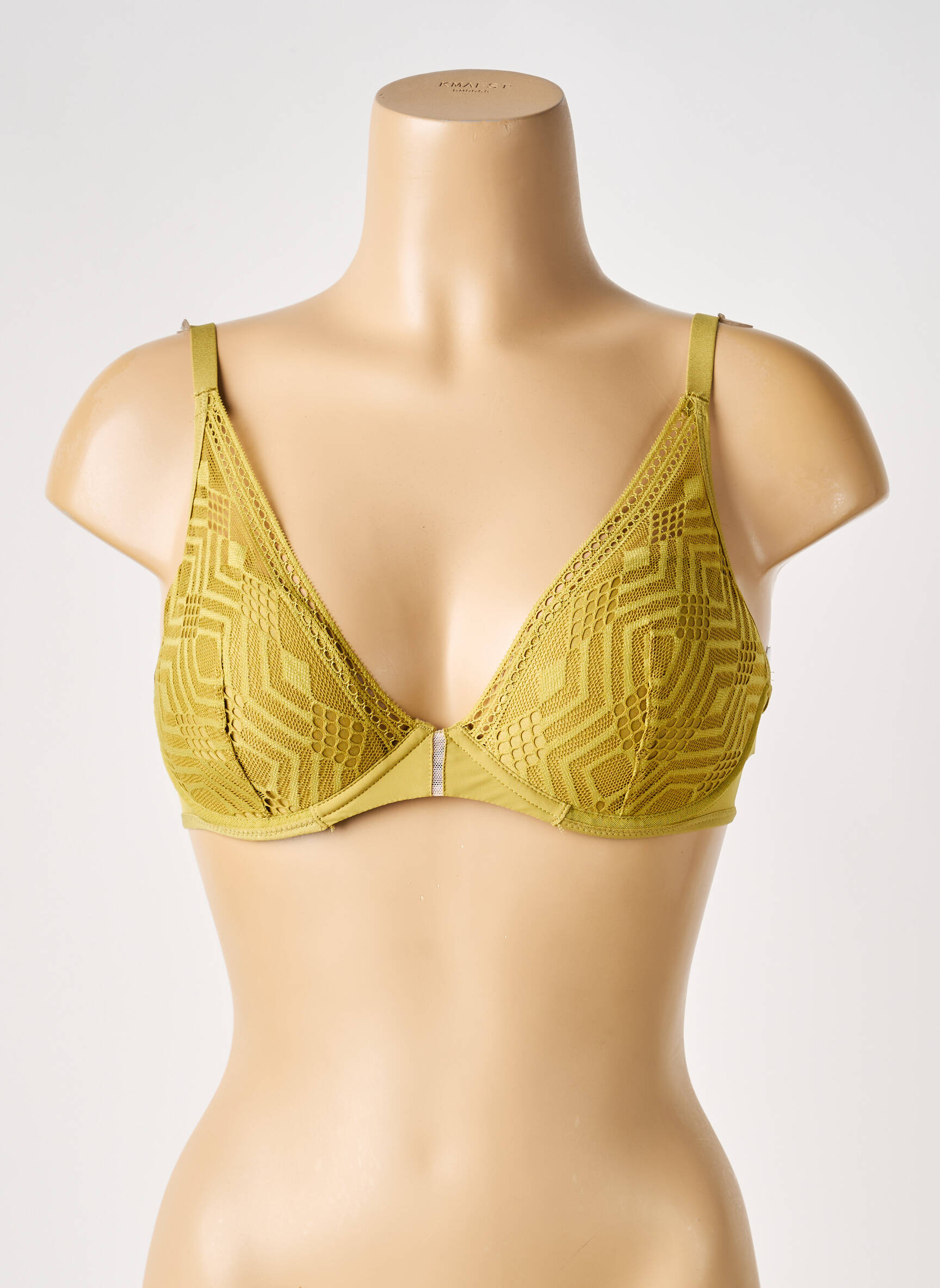 Sutien efect material satinat top sutien modelat verde PASSIONATA femeie