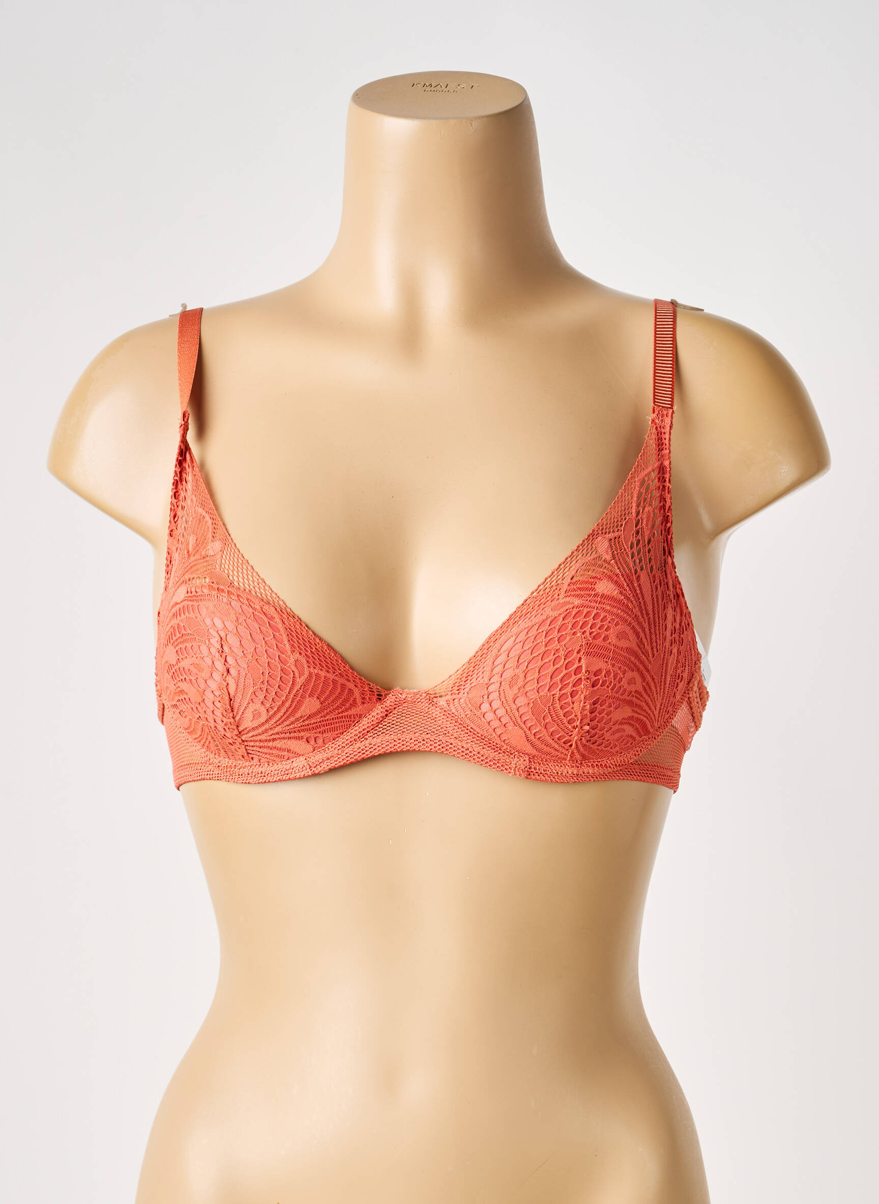 Sutien ușoară și transparentă top sutien modelat portocalie PASSIONATA femeie