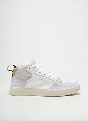Adidași material neted toc plat până la 3 cm alb ECTOR femeie