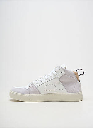 Adidași material neted toc plat până la 3 cm alb ECTOR femeie