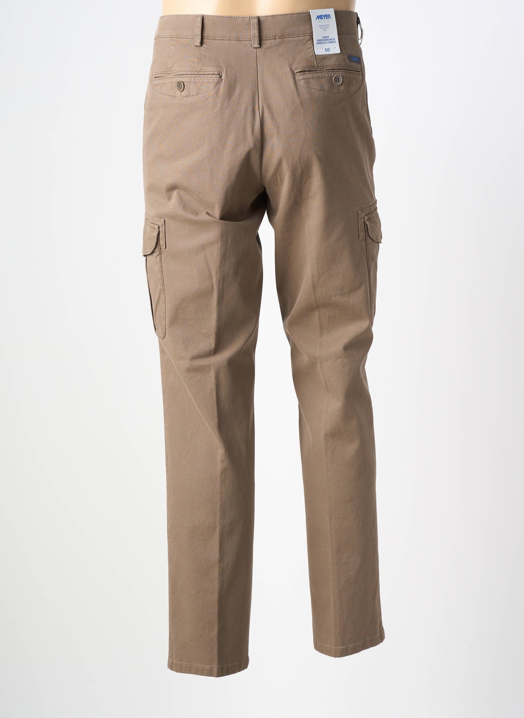 Pantalon cargo buzunare mărime normală bej MEYER bărbat