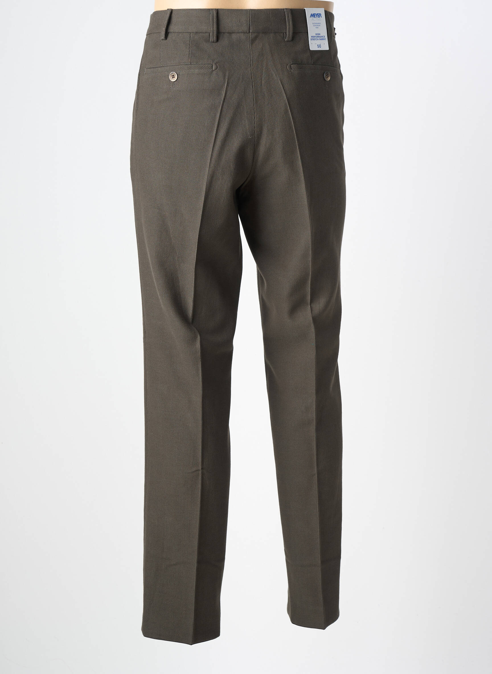 Pantalon chino buzunare mărime normală verde MEYER bărbat
