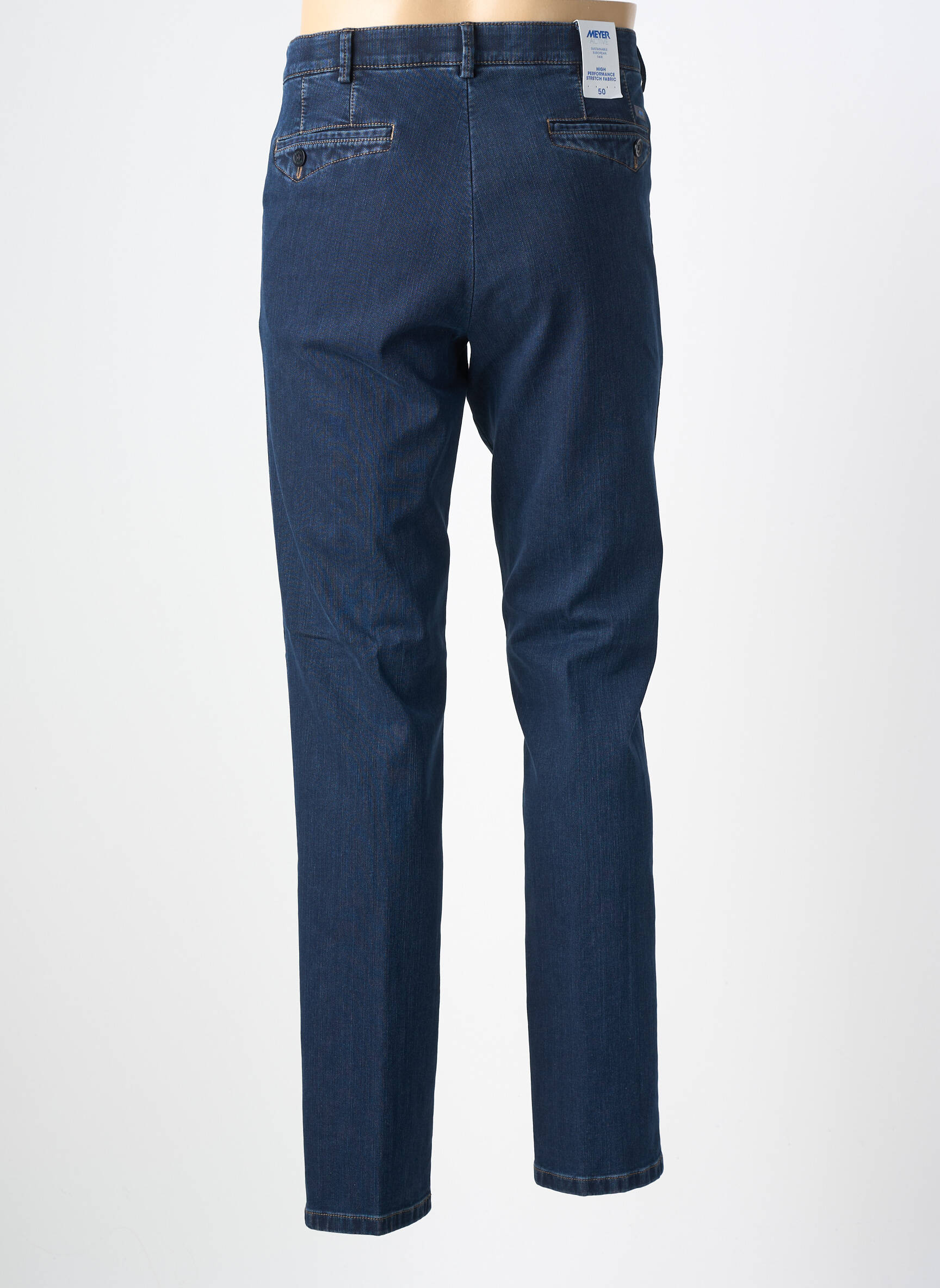 Pantalon chino buzunare mărime normală albastru MEYER bărbat