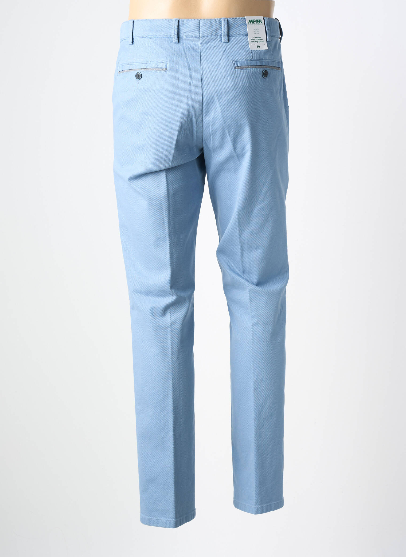 Pantalon chino buzunare mărime normală albastru MEYER bărbat
