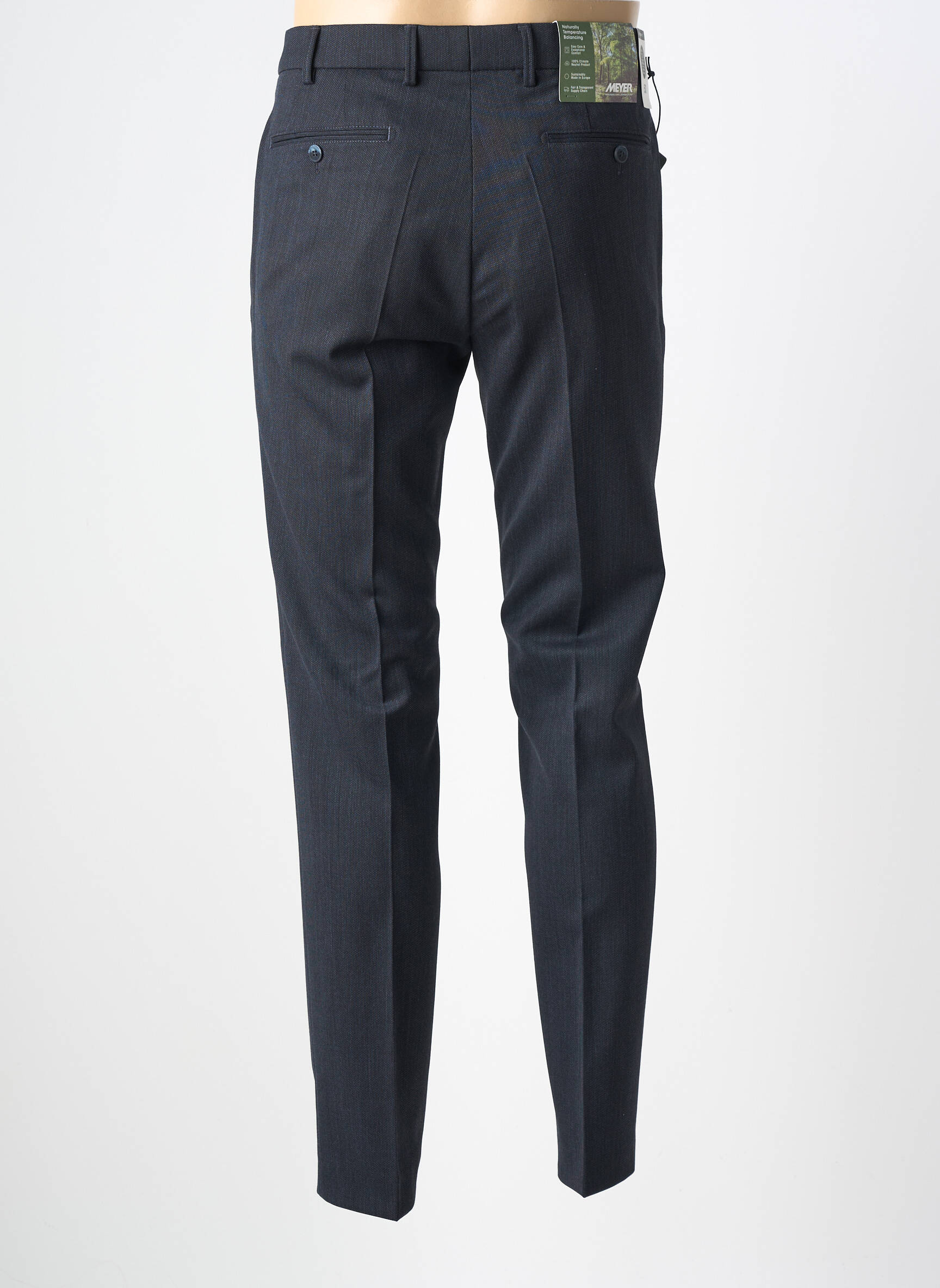 Pantalon chino buzunare mărime normală negru MEYER bărbat