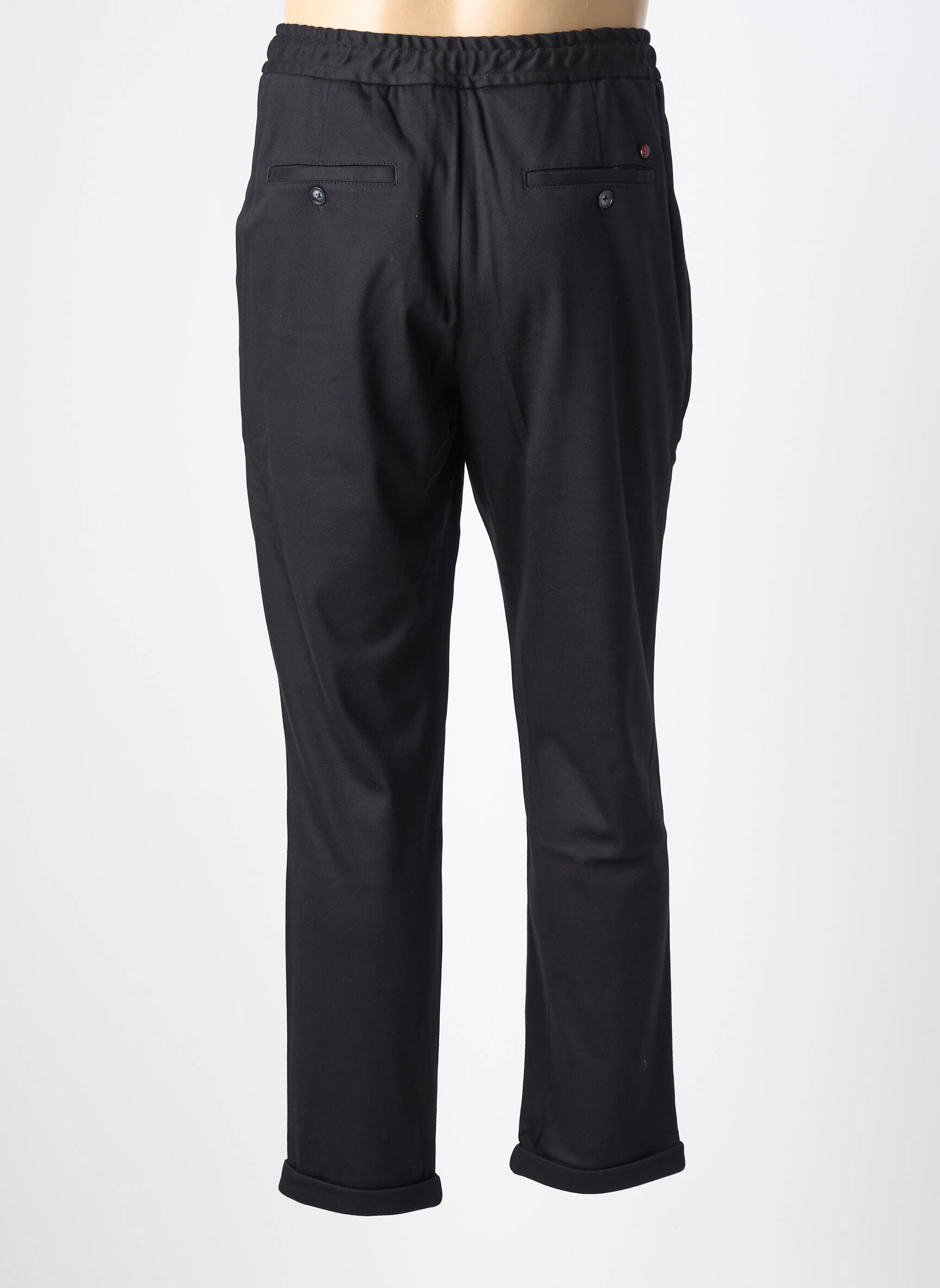 Pantalon slim elasticitate mărime normală negru DESOTO bărbat