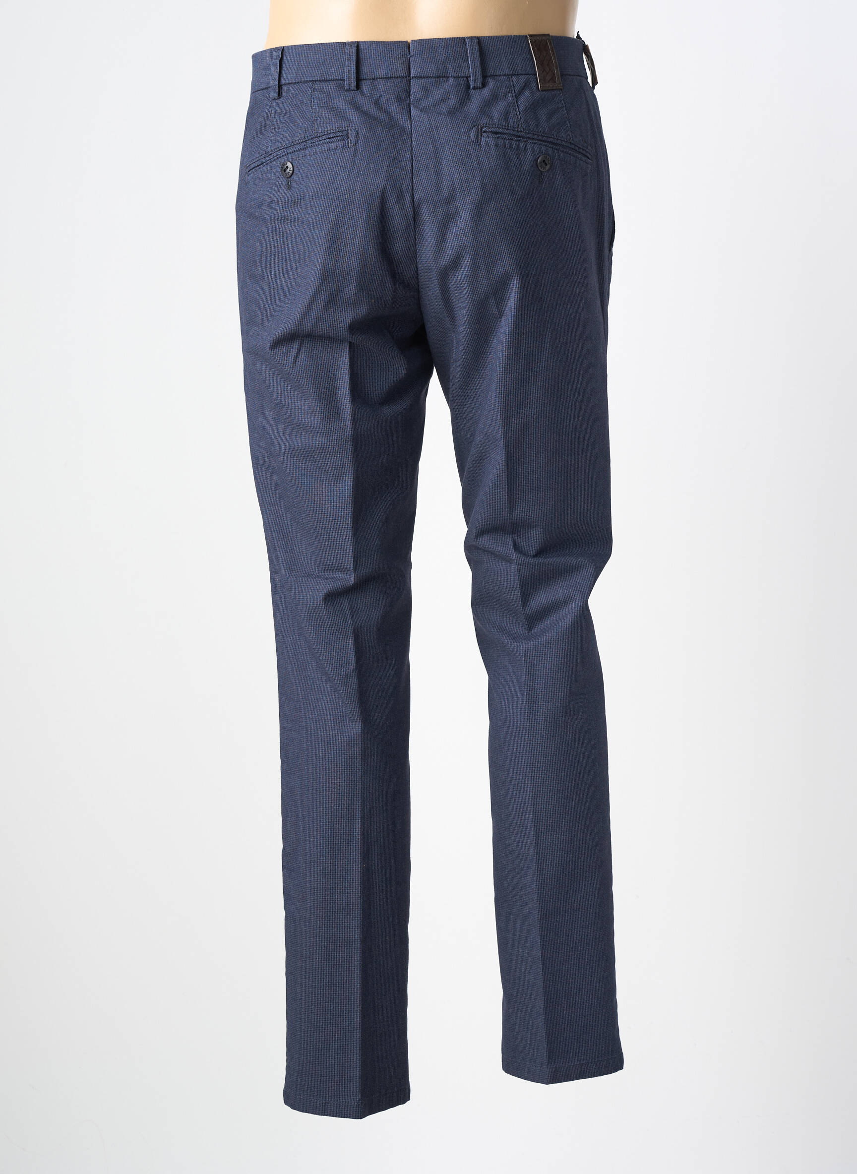 Pantalon chino țesătură poplin mărime normală albastru MMX bărbat
