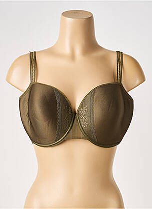 Sutien efect material satinat top sutien modelat verde PASSIONATA femeie